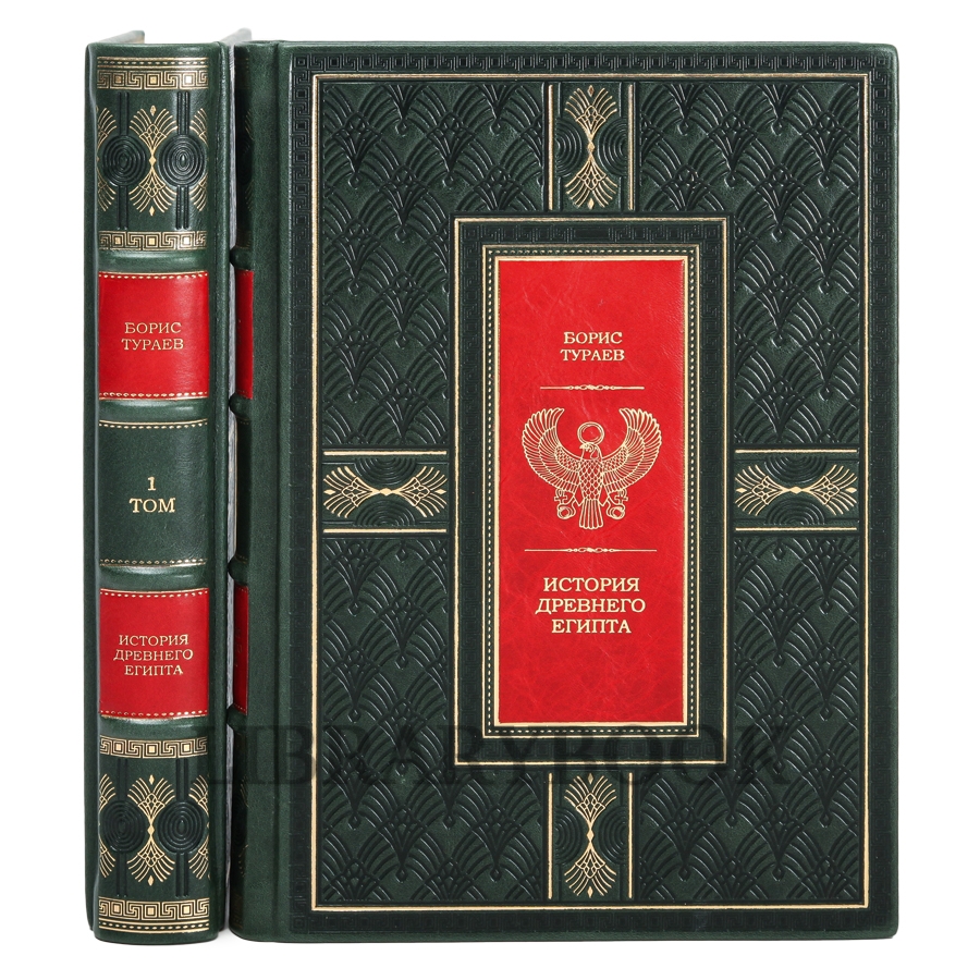 Коллекционное издание книги История древнего Египта в 2 томах в кожаном переплете