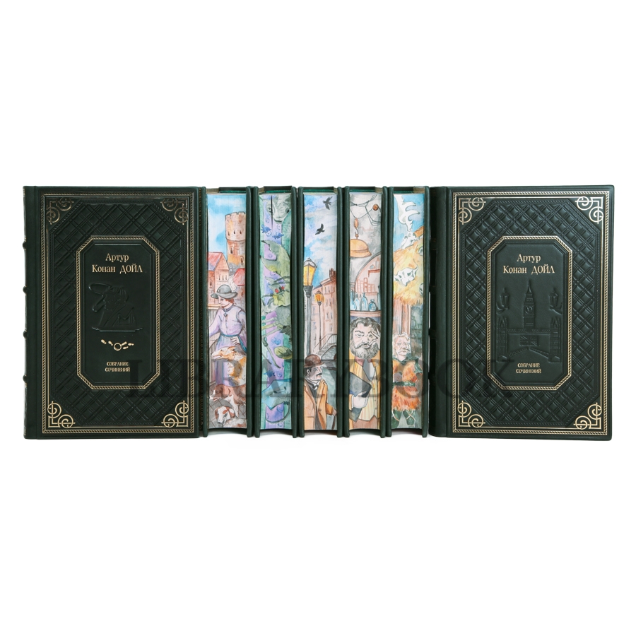 Подарочные книги Артур Конан Дойл. Собрание сочинений в 21 томе в кожаном переплете