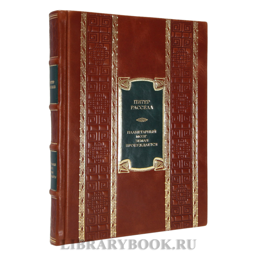 Эксклюзивная книга Питер Рассел Планетарный мозг: Земля пробуждается в кожаном переплете