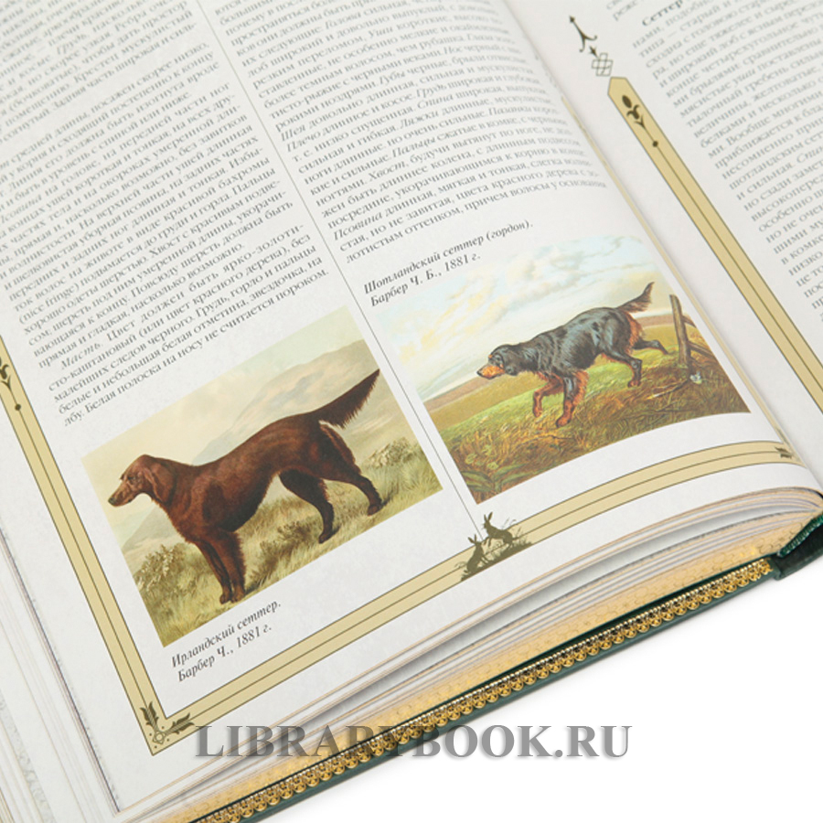 Большая книга русской охоты Леонид Сабанеев в кожаном переплете