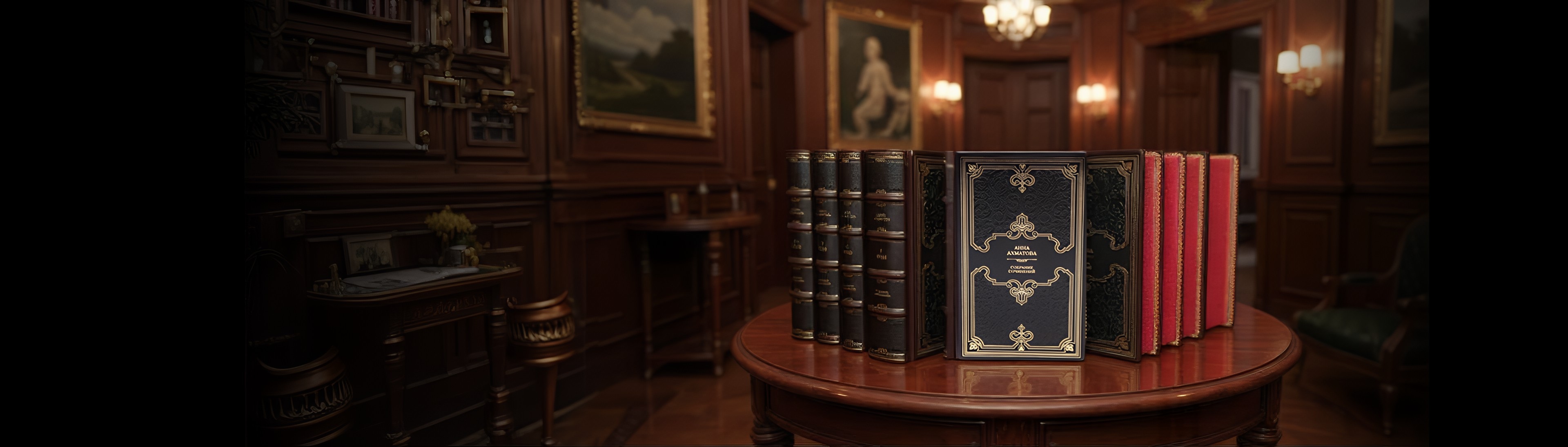 КНИГИ В КОЖАНОМ ПЕРЕПЛЁТЕ