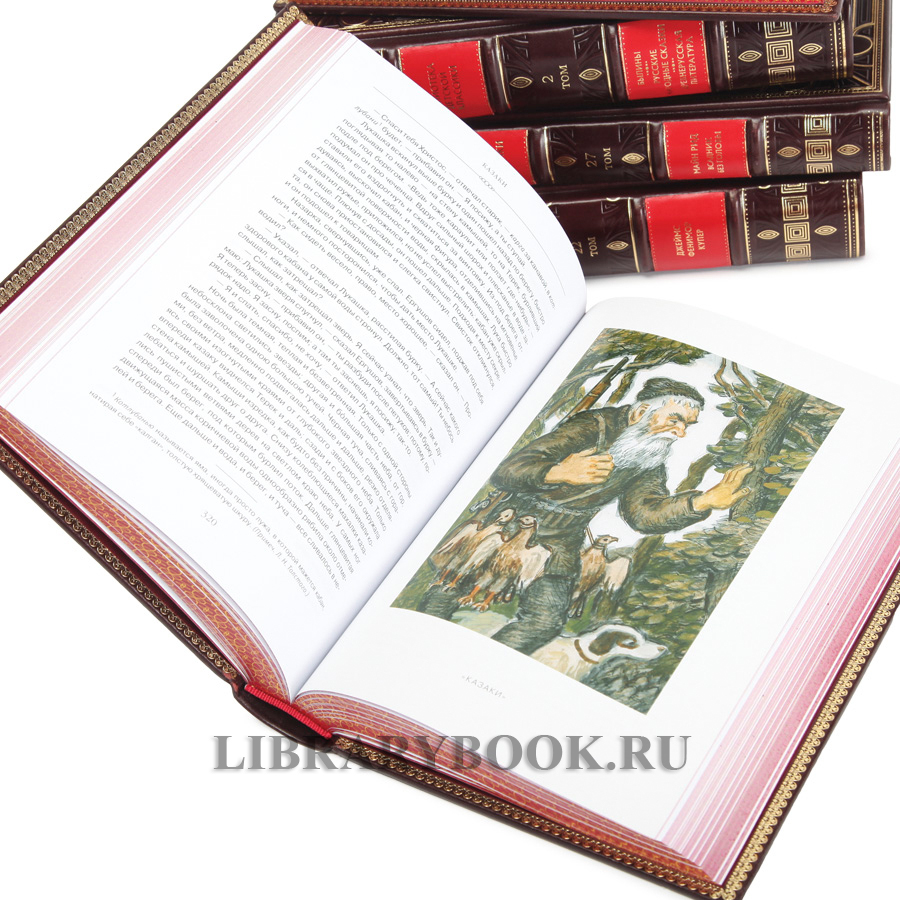 Коллекционное издание книг Библиотека детской классики 50 томов в кожаном переплете