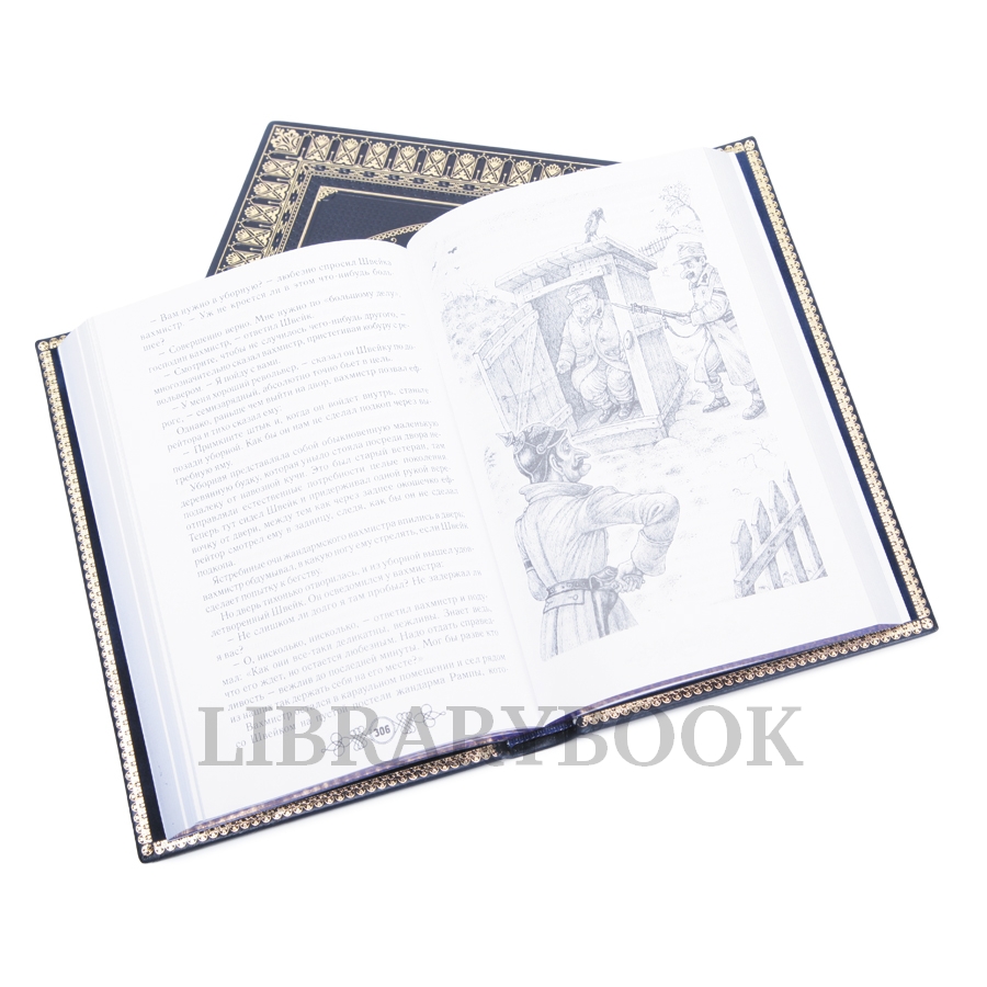 Подарочное издание книги Похождения бравого солдата Швейка в 2 томах в кожаном переплете