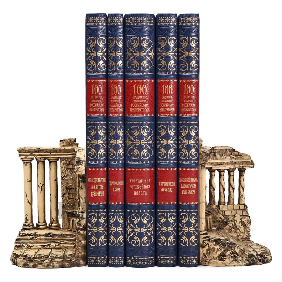 Эксклюзивное издание книги 100 предметов из собрания Российских императоров в кожаном переплете