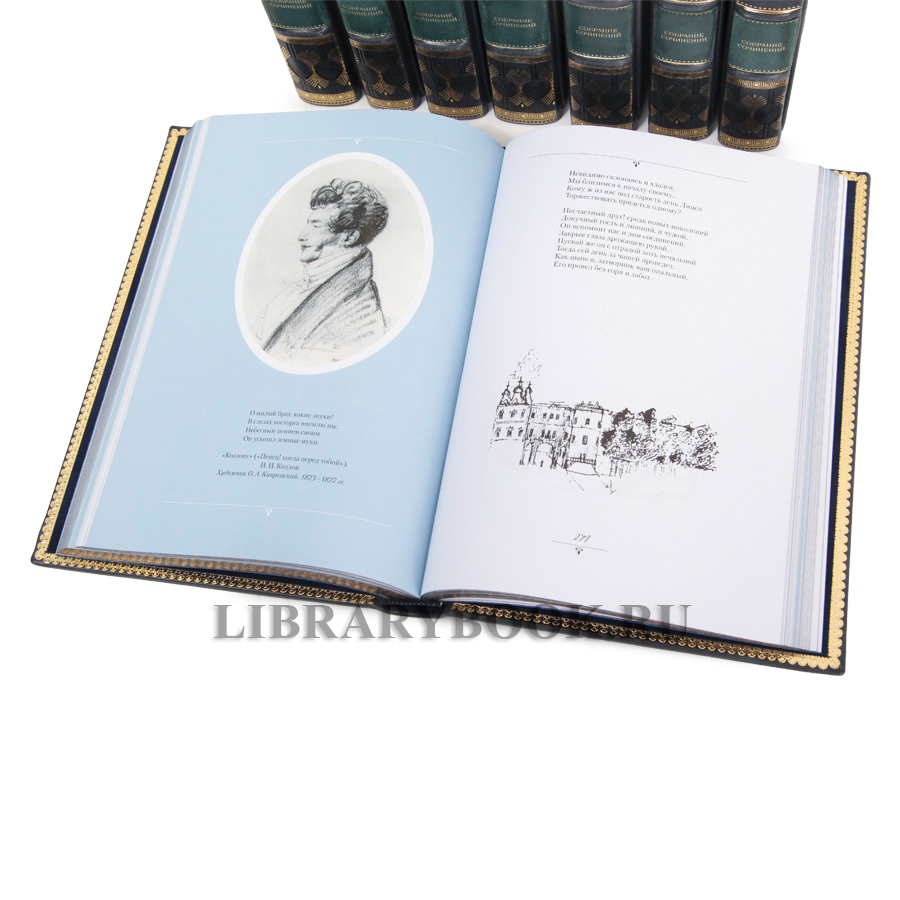 Элитные книги Александр Пушкин Полное собрание сочинений в 11 томах в кожаном переплете