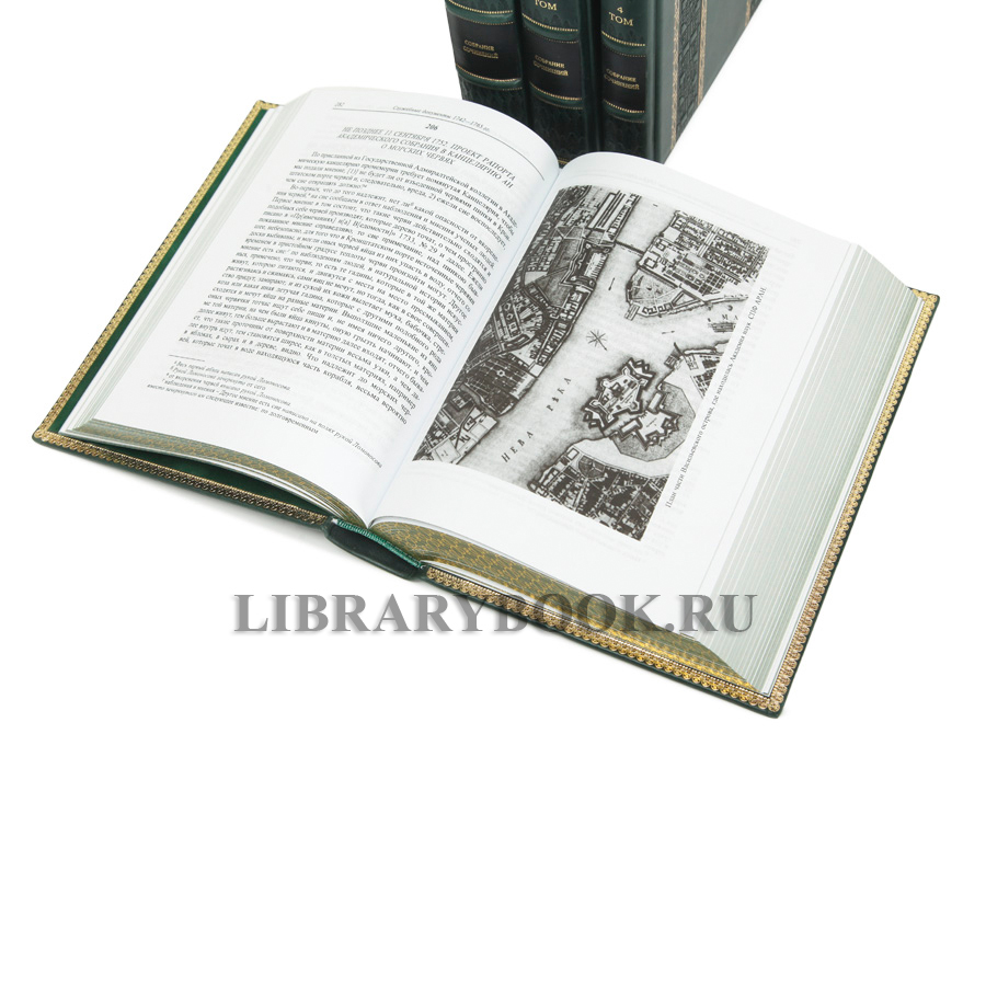 Элитные книги Михаил Ломоносов Собрание сочинений в 10 томах в кожаном переплете