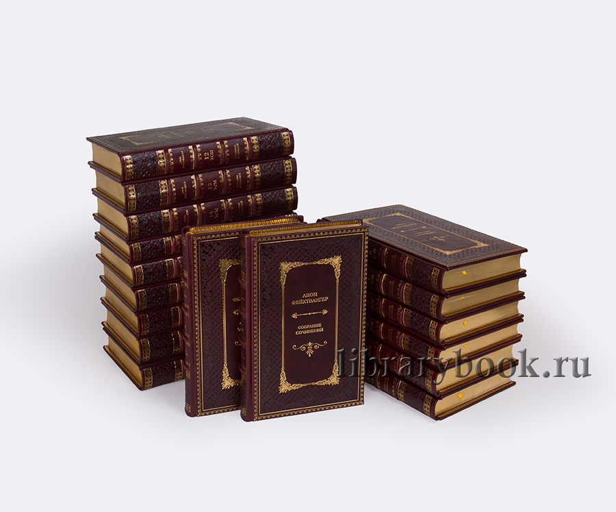 Подарочное издание книги Лион Фейхтвангер. Собрание сочинений в 20 томах в кожаном переплете