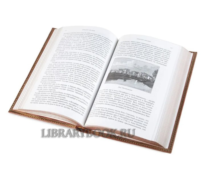 Коллекционное издание книги Забытое прошлое окрестностей Петербурга Пыляев Михаил в кожаном переплете