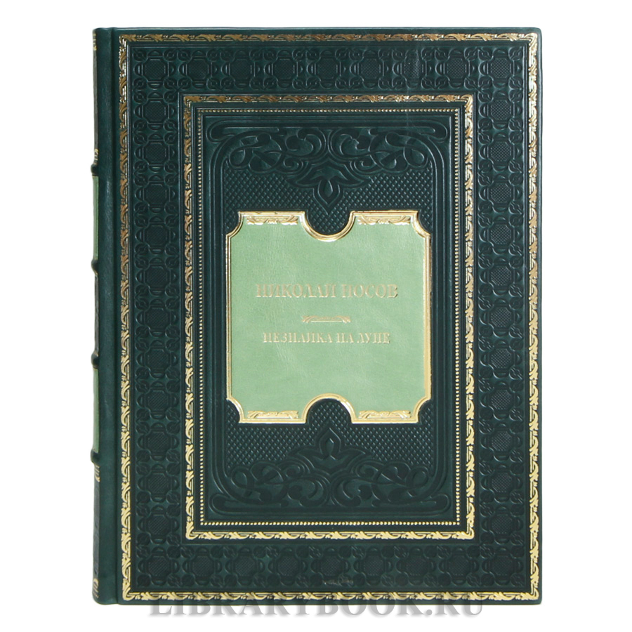 Элитная книга Николай Носов Незнайка на Луне в кожаном переплете