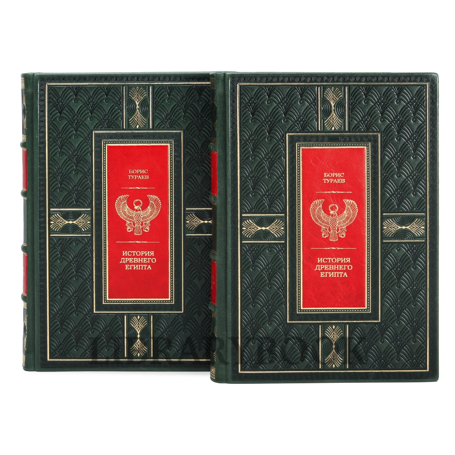 Коллекционное издание книги История древнего Египта в 2 томах в кожаном переплете