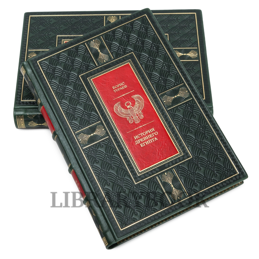 Коллекционное издание книги История древнего Египта в 2 томах в кожаном переплете