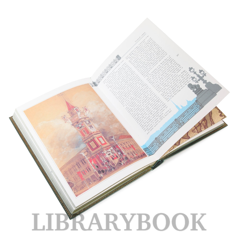 Коллекционная книга Санкт - Петербург История города в кожаном переплете