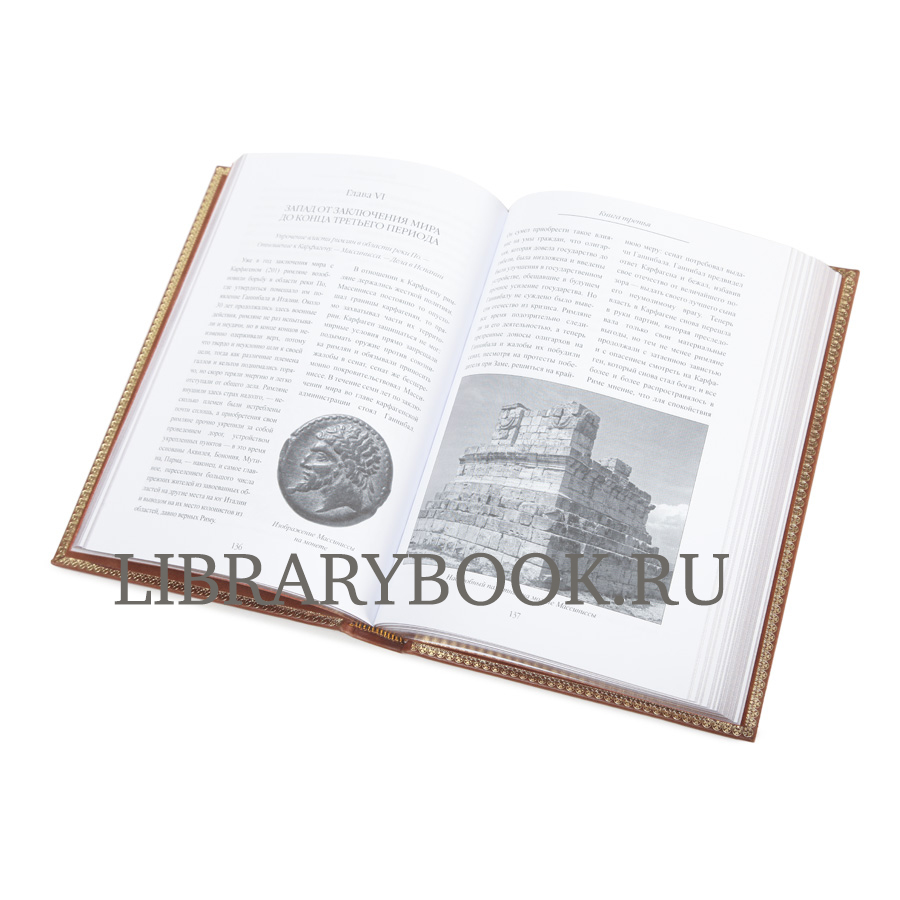 Эксклюзивное издание книги Теодор Моммзен. История Рима в кожаном переплете