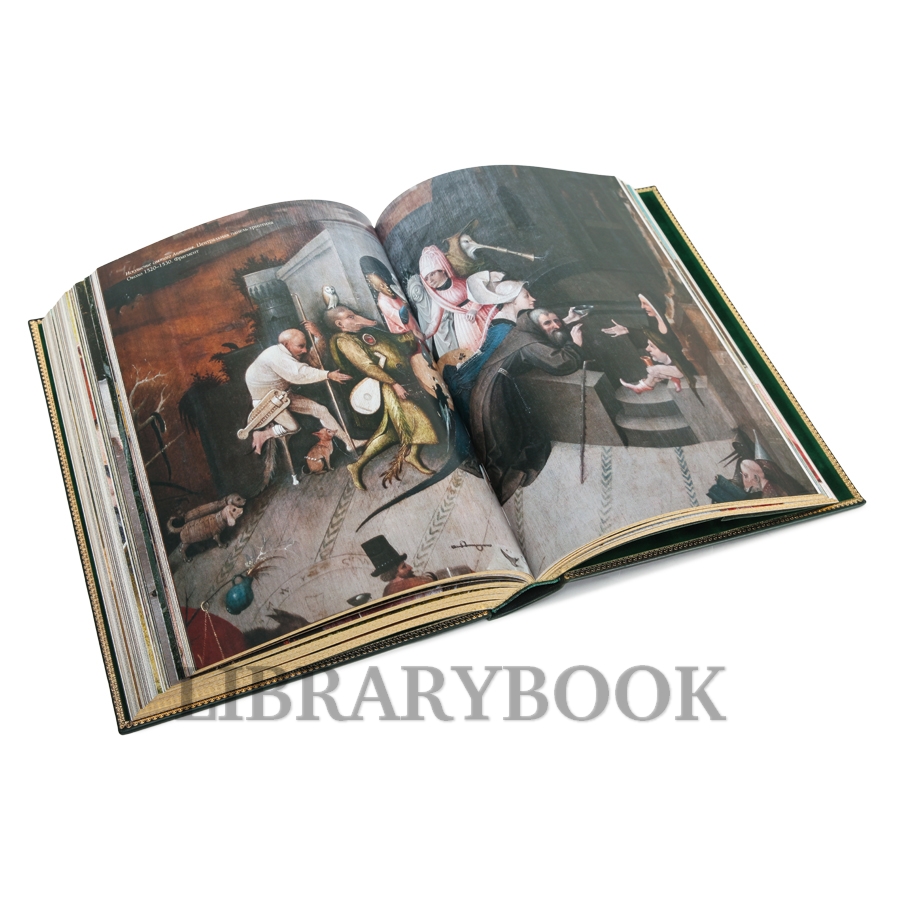 Элитная книга Иероним Босх. Большая коллекция в кожаном переплете