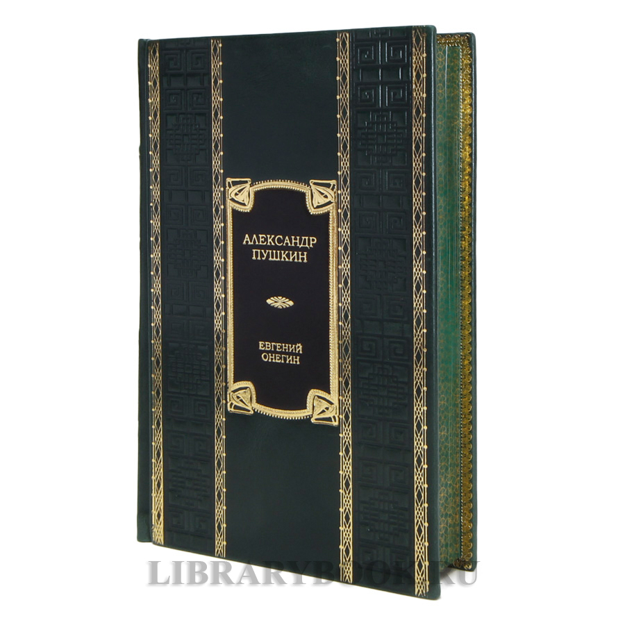 Элитная книга Александр Пушкин Евгений Онегин в кожаном переплете