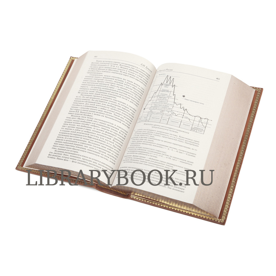 Элитная книга Лев Гумилёв Собрание сочинений в одном томе в кожаном переплете
