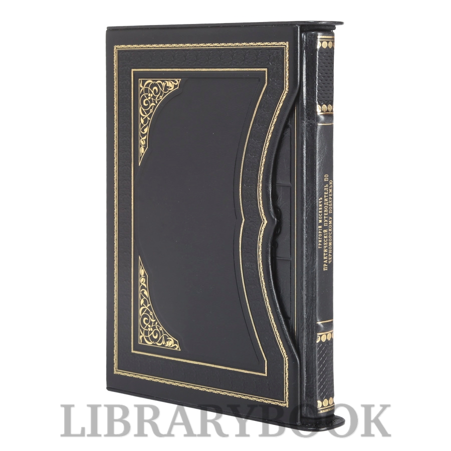 Подарочная книга Григорий Москвич Иллюстрированный практический путеводитель по Черноморскому побережью в кожаном переплете