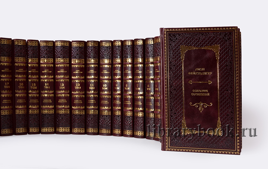 Подарочное издание книги Лион Фейхтвангер. Собрание сочинений в 20 томах в кожаном переплете