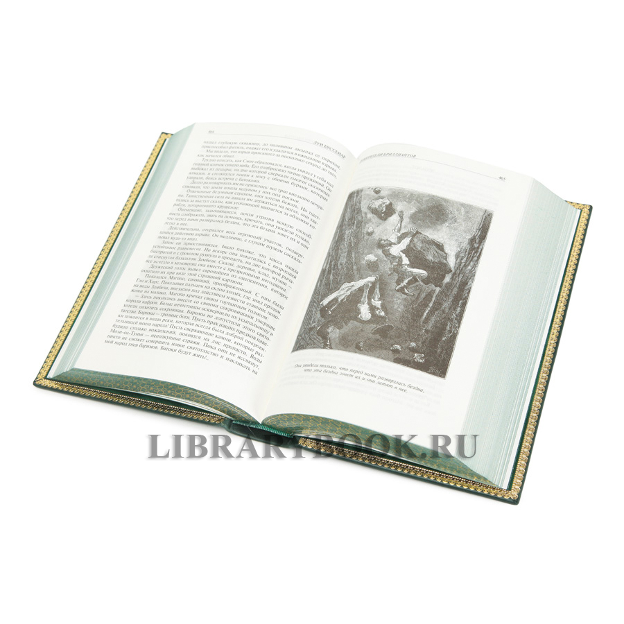 Эксклюзивное издание Похитители бриллиантов. Капитан Сорви-голова. Ледяной ад Луи Буссенар в кожаном переплете