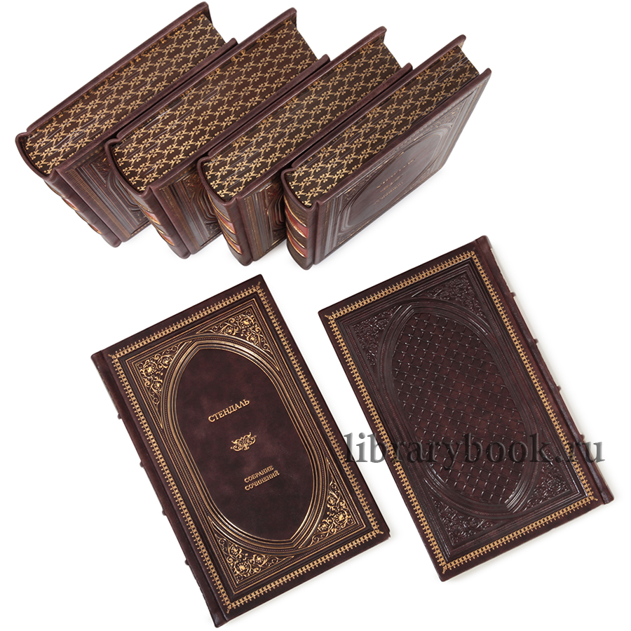 Подарочные книги Стендаль Собрание сочинений в 6 томах в кожаном переплете