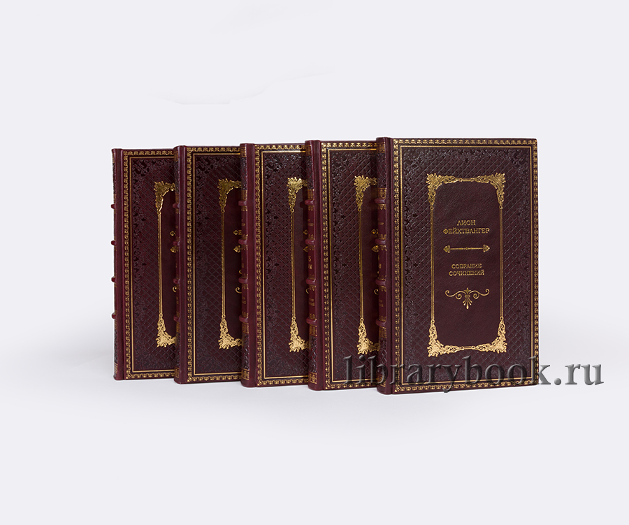 Подарочное издание книги Лион Фейхтвангер. Собрание сочинений в 20 томах в кожаном переплете