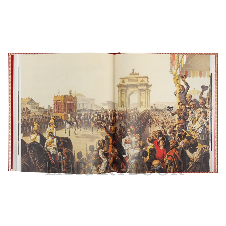 Элитное издание книги Россия История коронаций в кожаном переплете