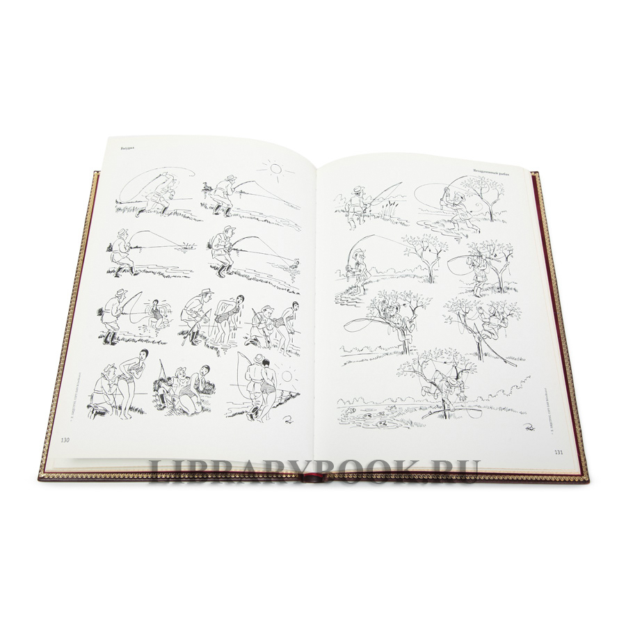 Элитная книга Рисунки Бидструпа Херлуфа в кожаном переплете