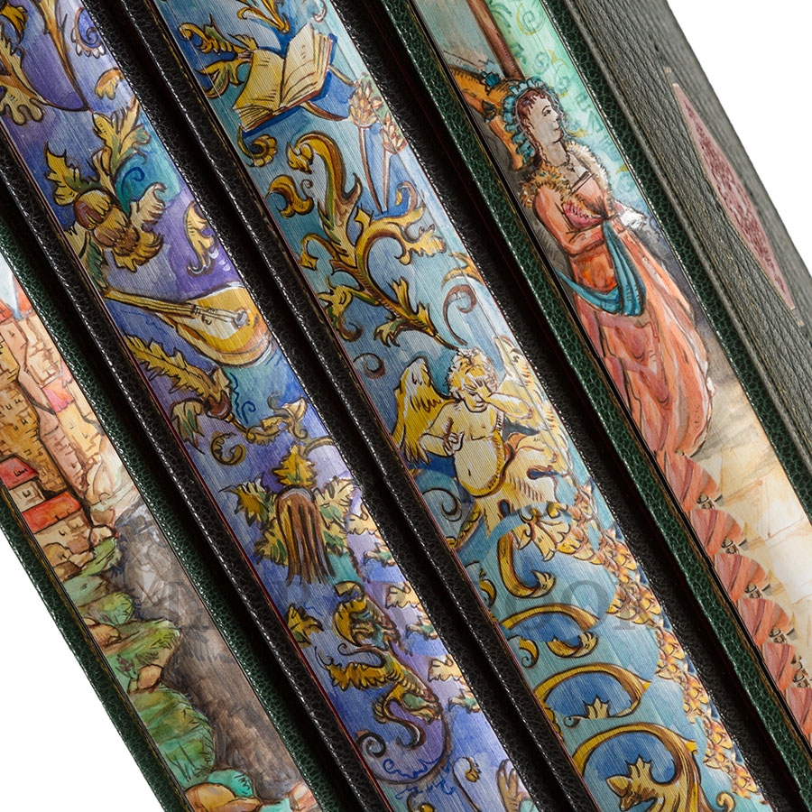 Подарочное издание книги Оноре де Бальзак. Озорные рассказы (в 2 томах) в кожаном переплете