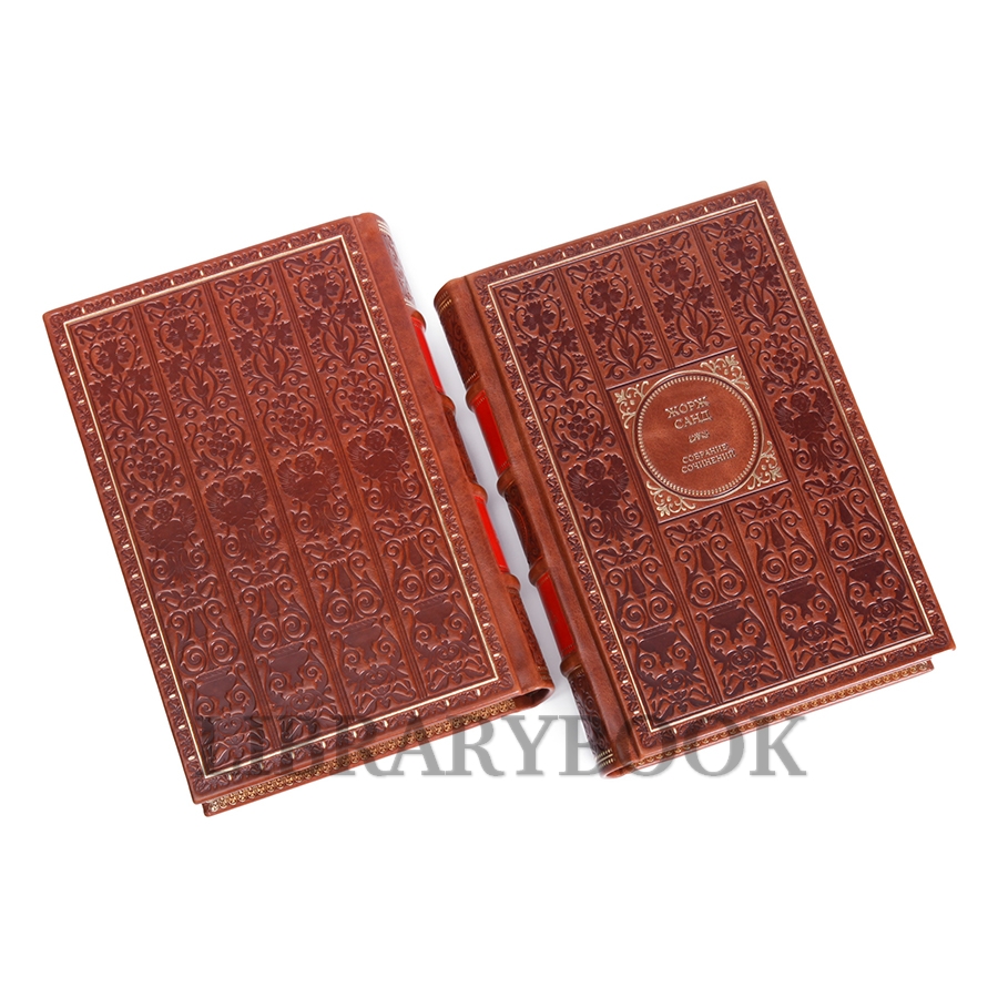 Подарочные книги Жорж Санд Собрание сочинений в 12 томах в кожаном переплете