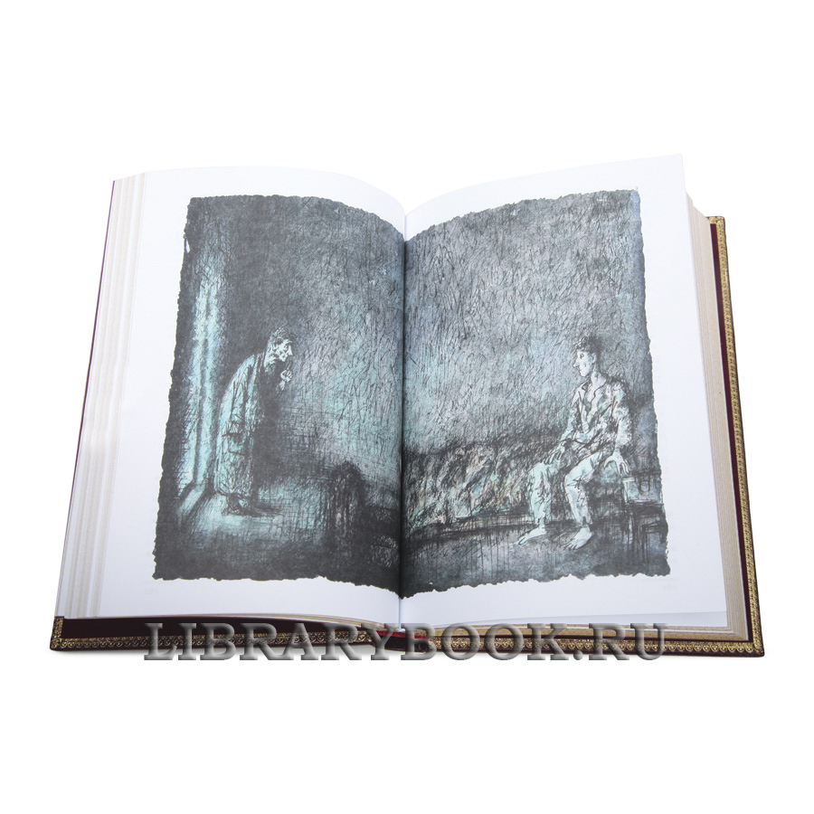 Коллекционная книга Михаил Булгаков Мастер и Маргарита в кожаном переплете