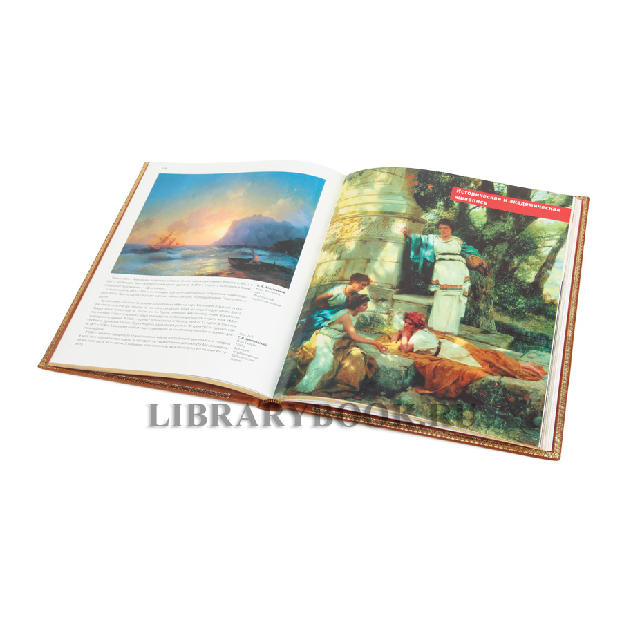 Элитная книга Русское искусство Гнедич Петр в кожаном переплете