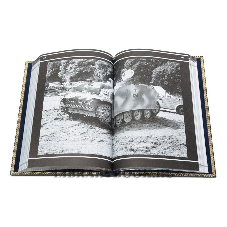 Элитная книга Энциклопедия вооружения Танки в кожаном переплете