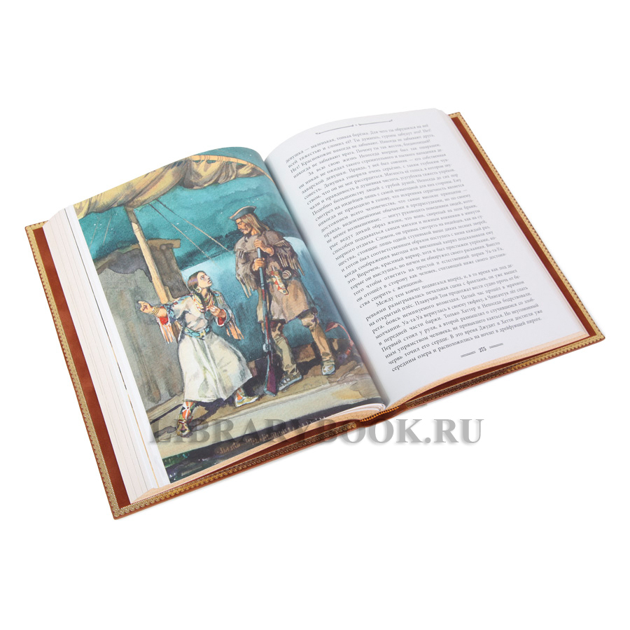 Эксклюзивное издание книги Зверобой Фенимор Купер в кожаном переплете