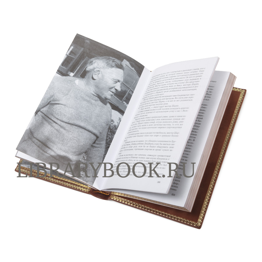 Подарочное издание Одноэтажная Америка. Илья Ильф и Евгений Петров в кожаном переплете