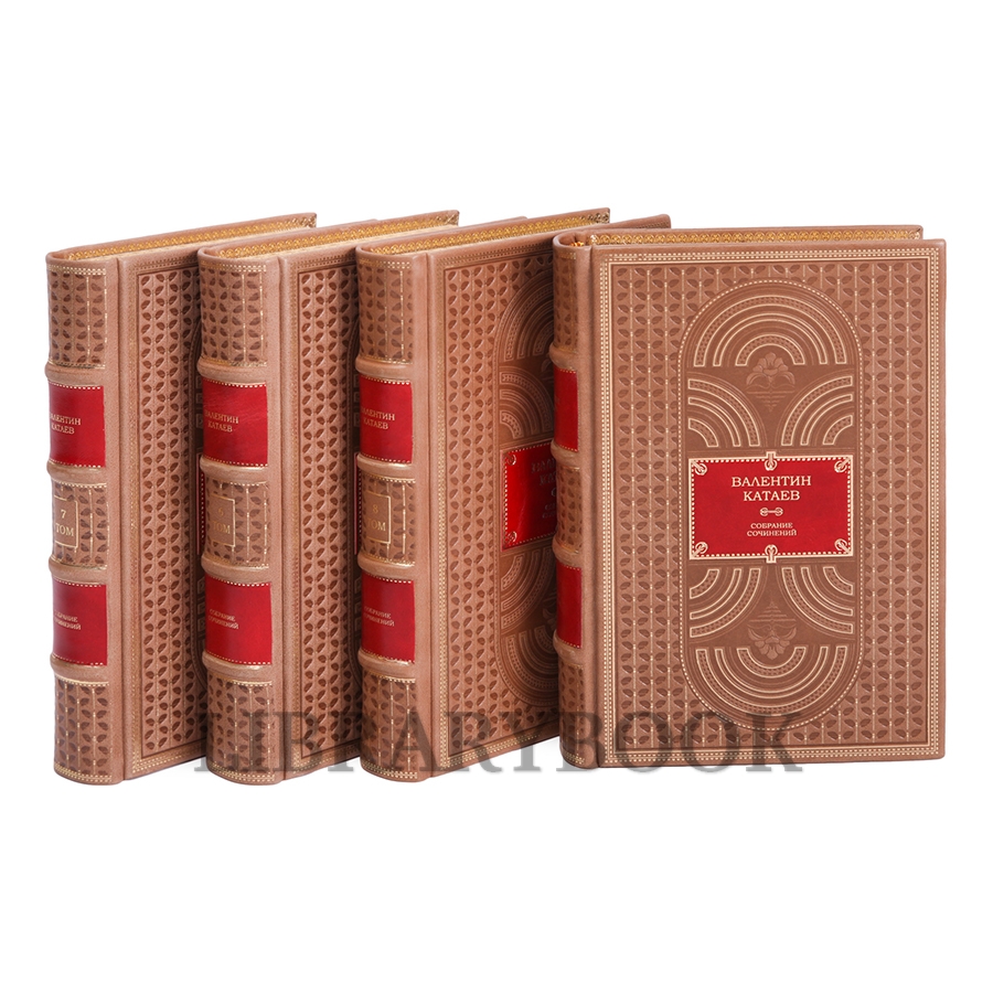 Элитное издание книги Валентин Катаев. Собрание сочинений в 8 томах в кожаном переплете