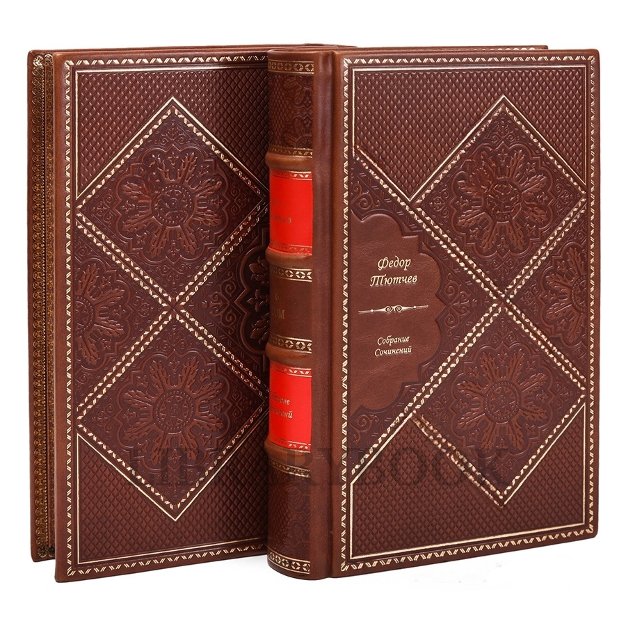 Элитное издание книги Федор Тютчев. Собрание сочинений в 6 томах в кожаном переплете
