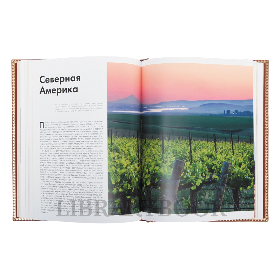 Подарочное издание книги Мир Вина Оз Кларк в кожаном переплете