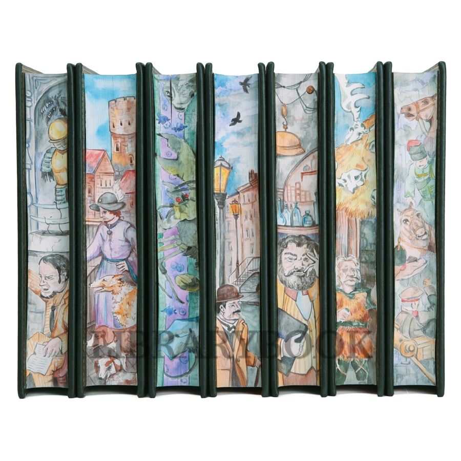 Подарочные книги Артур Конан Дойл. Собрание сочинений в 21 томе в кожаном переплете