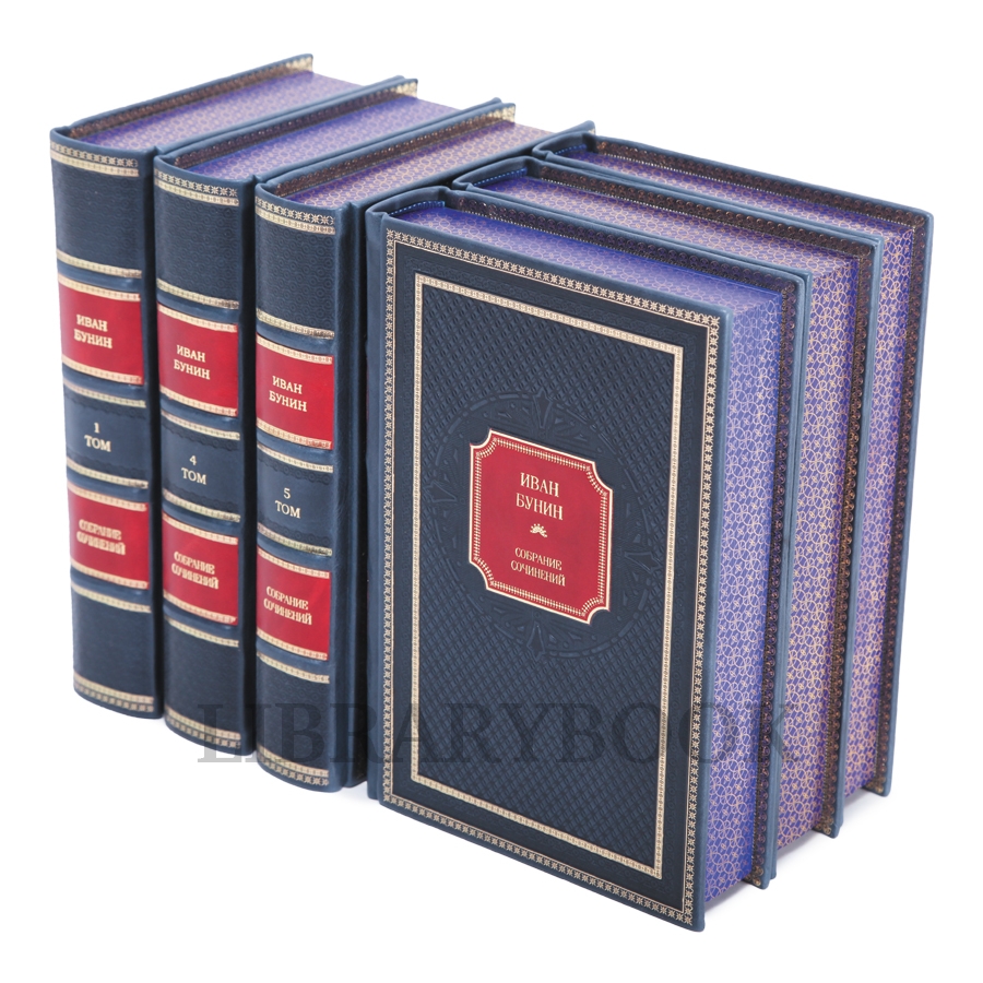 Подарочное издание книги Иван Бунин. Собрание сочинений в 6 томах в кожаном переплете
