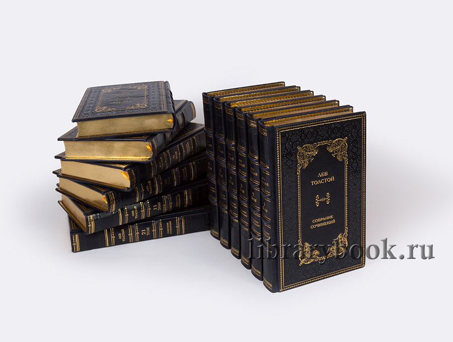 Подарочные книги Лев Николаевич Толстой Собрание сочинений в 20 томах в 22 книгах в кожаном переплете