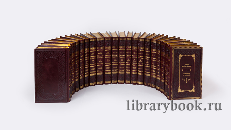 Подарочное издание книги Лион Фейхтвангер. Собрание сочинений в 20 томах в кожаном переплете