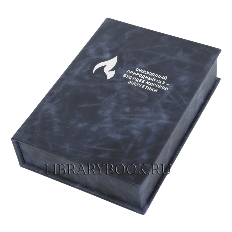 Элитное издание книги Сжиженный природный газ — будущее мировой энергетики в кожаном переплете