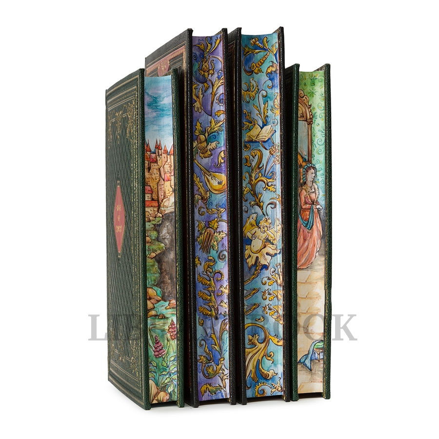 Подарочное издание книги Оноре де Бальзак. Озорные рассказы (в 2 томах) в кожаном переплете