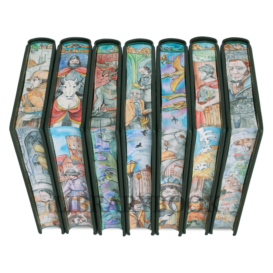 Подарочные книги Артур Конан Дойл. Собрание сочинений в 21 томе в кожаном переплете