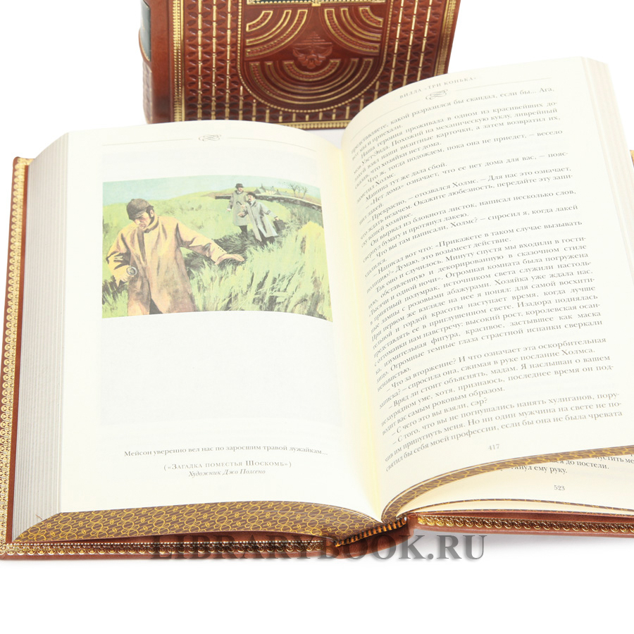 Подарочные книги Артур Конан Дойл. Собрание сочинений в 10-ти томах в кожаном переплете