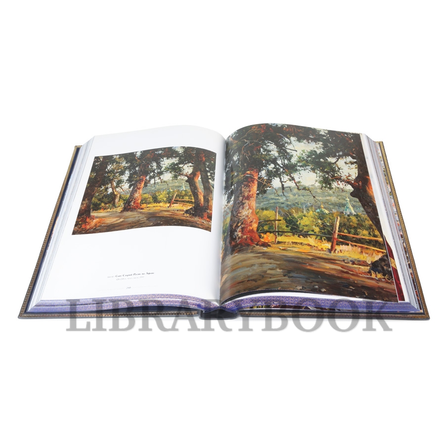 Коллекционная книга Василий Нестеренко Живопись в кожаном переплете