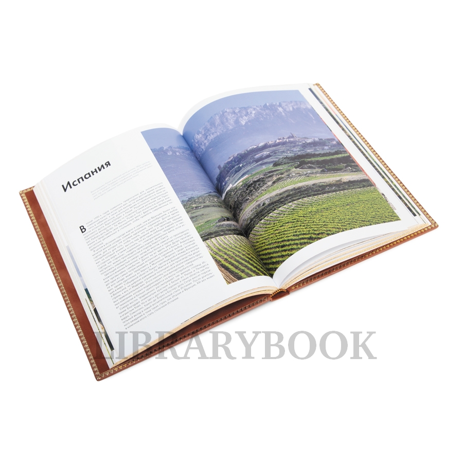 Подарочное издание книги Мир Вина Оз Кларк в кожаном переплете