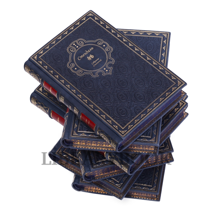 Подарочные книги Стендаль. Собрание сочинений в 6-ти томах в кожаном переплете