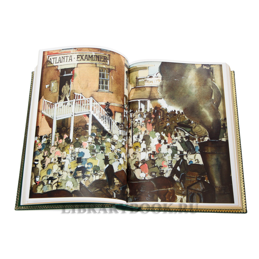 Эксклюзивная книга Маргарет Митчелл Унесенные ветром в кожаном переплете