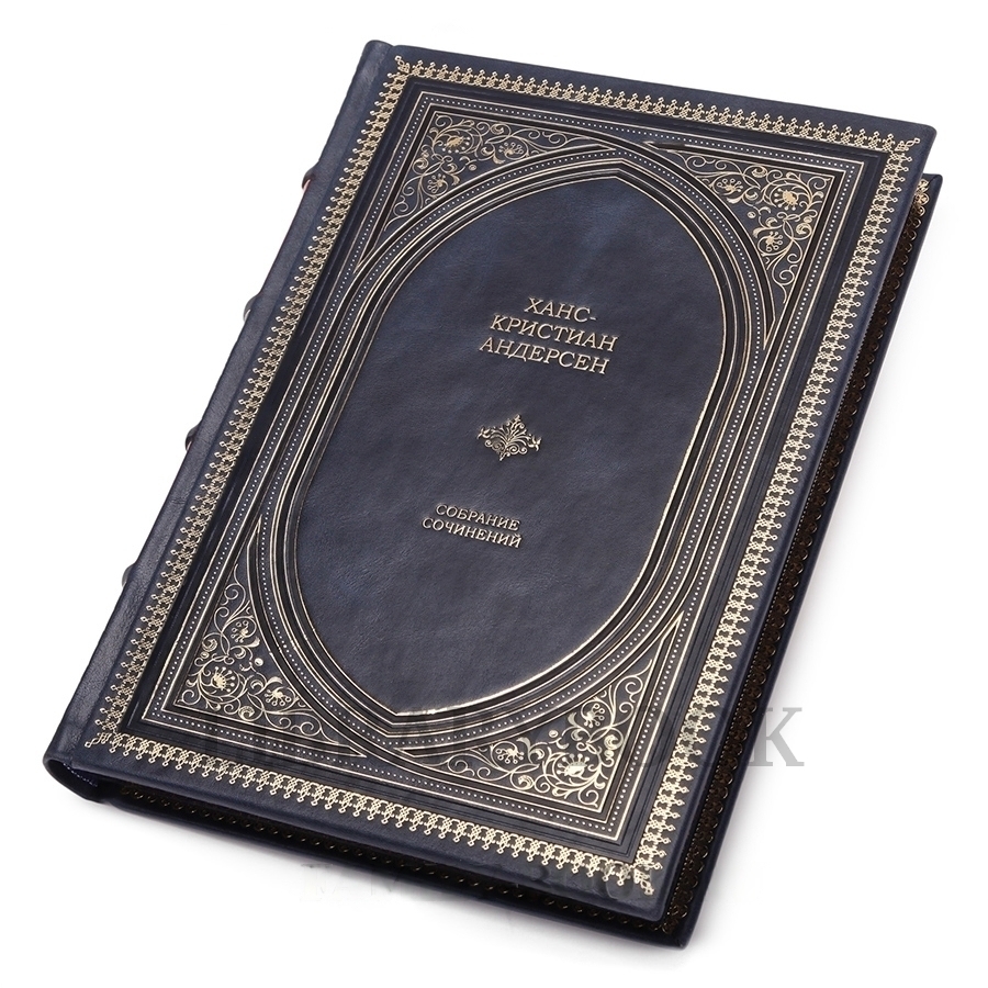 Коллекционное издание книги Андерсен Ханс Кристиан. Собрание сочинений в 4 томах в кожаном переплете